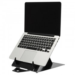 Support pour ordinateur portable Fellowes I-Spire™ Quick Lift, pour ordinateurs  portables jusqu'à 17″ & jusqu'à 4,5 kg, réglage manuel de la hauteur et de  l'angle en 7 étapes, pliable, noir ou blanc.